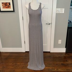 Navy/White Maxi Dress
